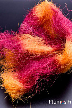 Sisvezels - 50 g - oranje-bordeaux